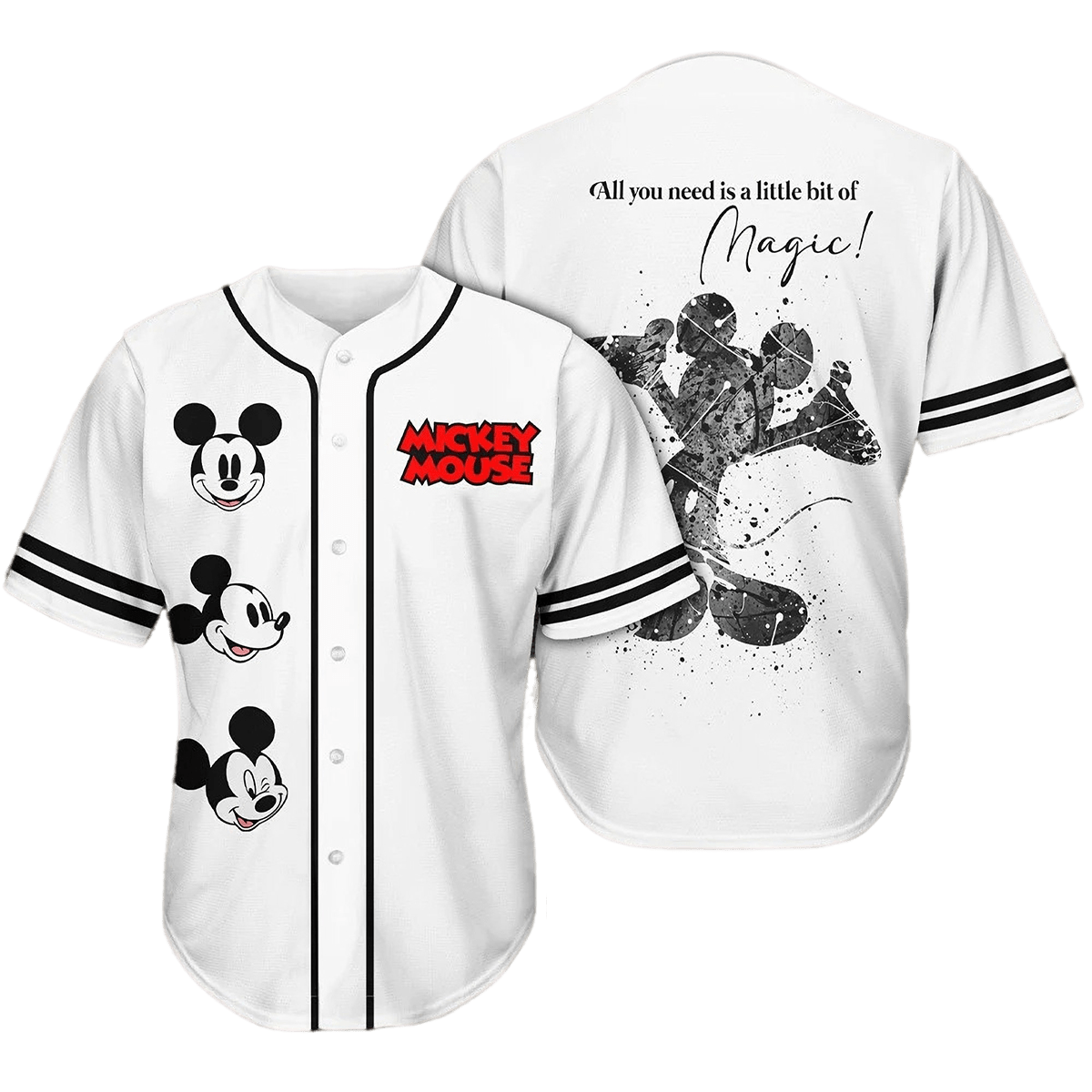 Mickey Jersey Disney Mickey Mouse All You Need Is A Little Bit Of Magic Jersey Shirt Mickey Baseball Jersey Disney Baseball Jersey