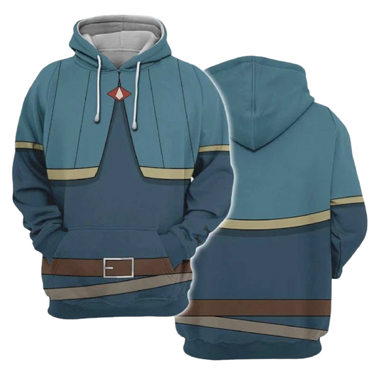 Delicious In Dungeon Hoodie Donato Marcille Mage Costume Hoodie Blue Unisex