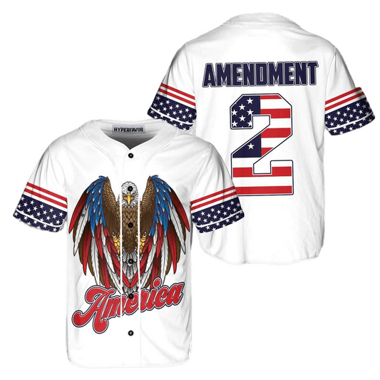 Independence Day Jersey 2nd Amendment America Independence Day Black Jersey Shirt 04th Of July Baseball Jersey For Men Women