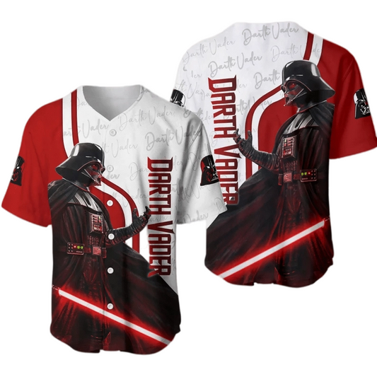 Star Wars Jersey Darth Vader Anakin Skywalker Star Wars Red White Jersey Shirt Star Wars Baseball Jersey For Men