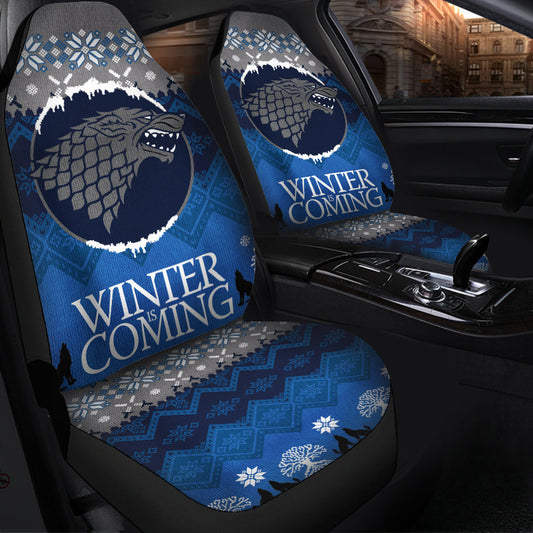 Christmas Game Of Thrones Stark Family Car Seat Covers