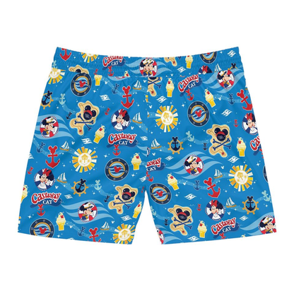 DN Shorts DN Castaway Cay MM Pattern Beach Shorts Blue