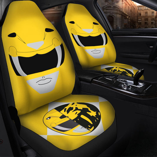 Mighty Morphin Power Rangers Yellow Car Seat Covers