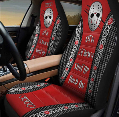 Jason Voorhees Get In Sit Down Shut Up Hold On Car Seat Cover