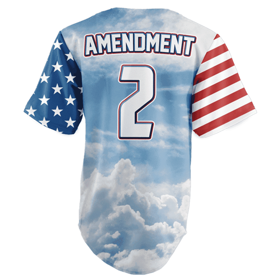 Independence Day Jersey 2nd Amendment America Planes Independence Day White Jersey Shirt For Men 04th Of July Baseball Jersey