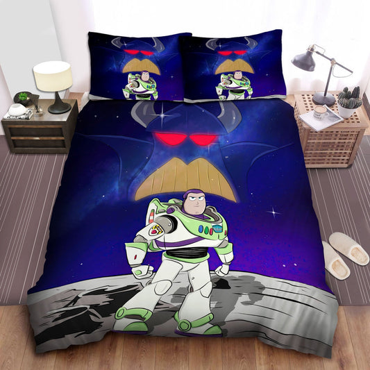 Toy Story Bedding Set DN Buzz Lightyear And Evil Emperor Zurg Duvet Covers Blue Unique Gift