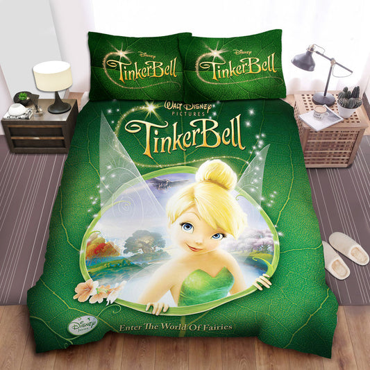 Tinker Bell Bedding Set DN Enter The World Of Fairies Duvet Covers Green Unique Gift