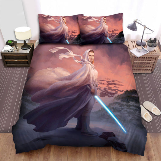 SW Bedding Set Princess Leia And The Lightsaber Duvet Covers Pink Unique Gift