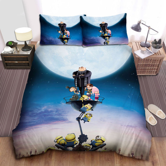 Minions Bedding Set Minion In Despicable Me Gru's Friends Duvet Covers Blue Unique Gift