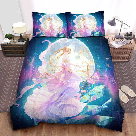 Sailor Moon Bedding Set Usagi Tsukino The Princess And Crystal Duvet Covers Colorful Unique Gift