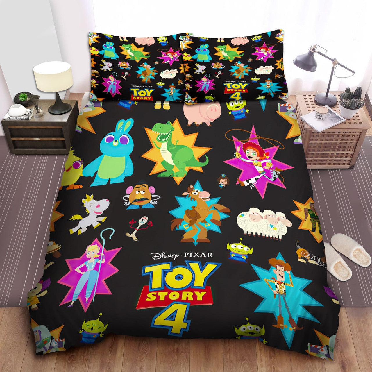 Toy Story Bedding Set DN Toy Story 4 Characters Funny Pattern Duvet Covers Colorful Unique Gift