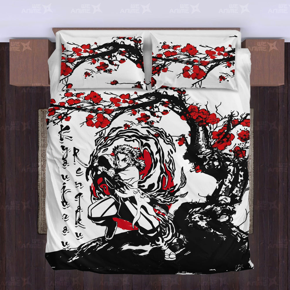 Kyoujurou Rengoku Japanese Edition Bedding Set Anime Room