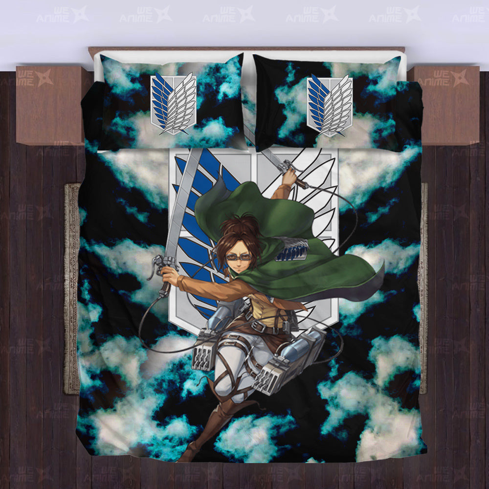 Hange Zoe Bedding Set Custom Attack On Titan