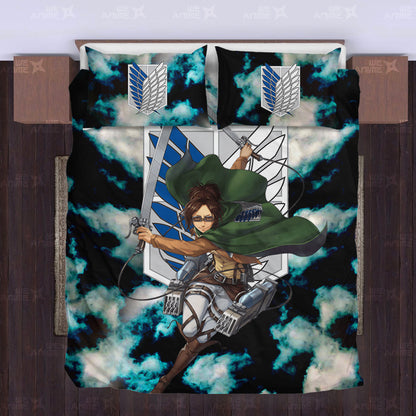 Hange Zoe Bedding Set Custom Attack On Titan