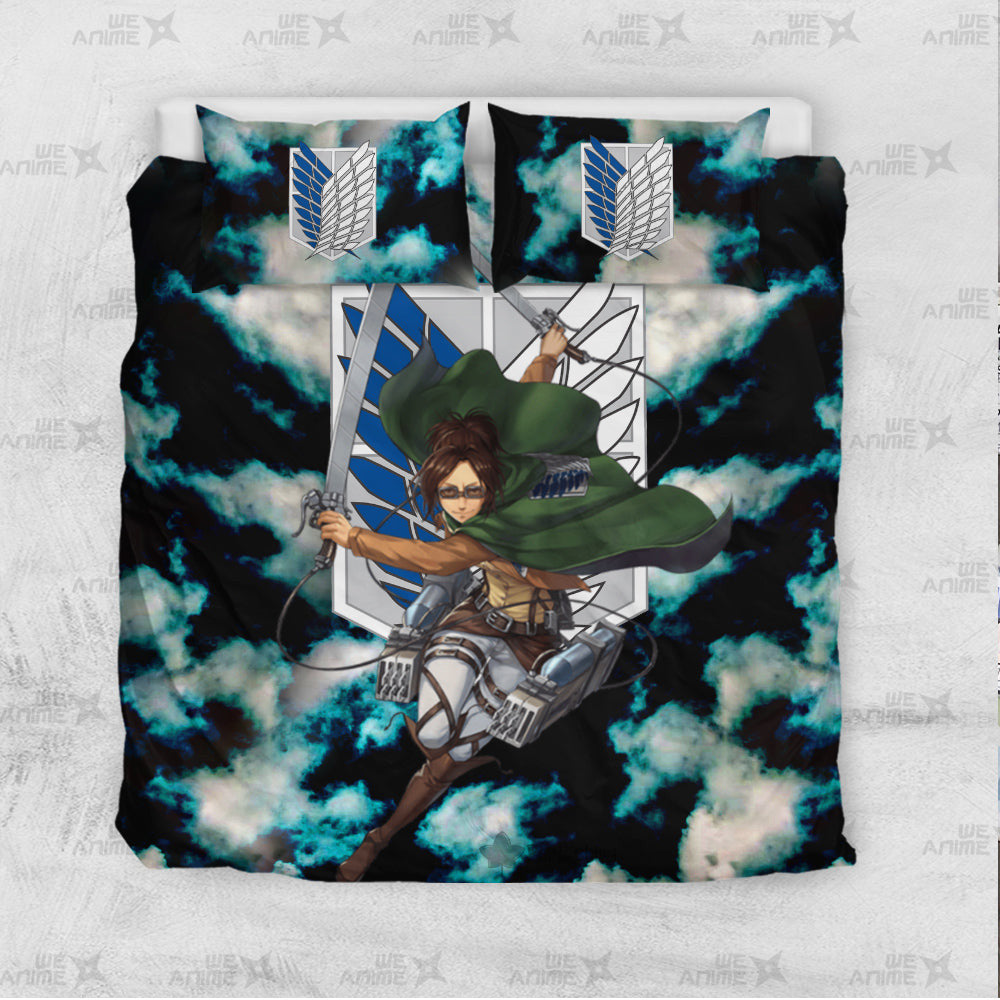 Hange Zoe Bedding Set Custom Attack On Titan