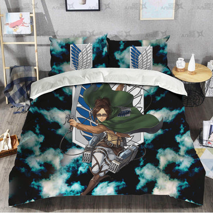 Hange Zoe Bedding Set Custom Attack On Titan