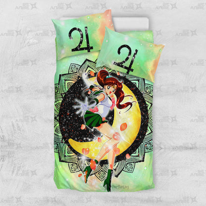 Sailor Jupiter Bedding Set Custom Sailor Moon