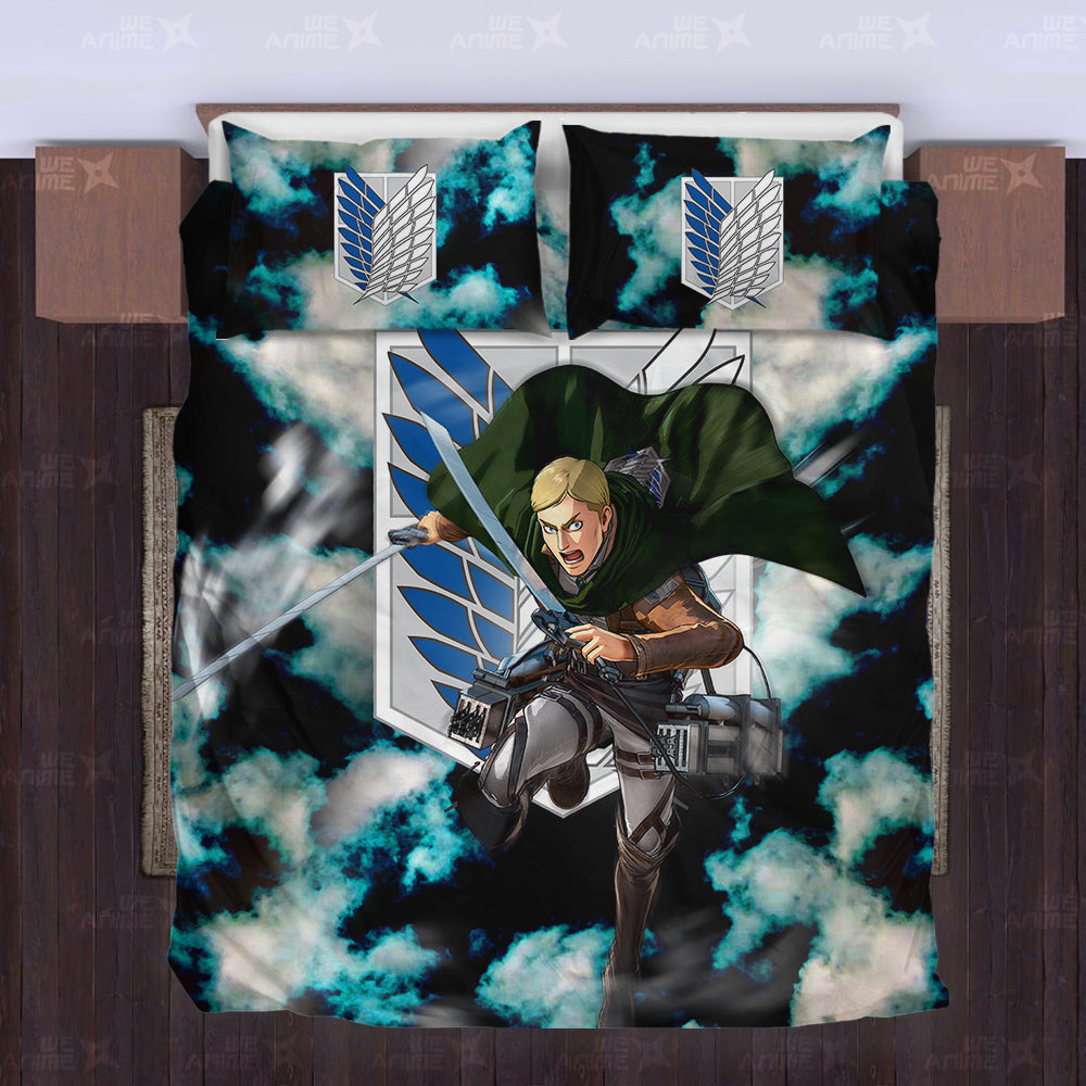 Erwin Smith Bedding Set Custom Attack On Titan
