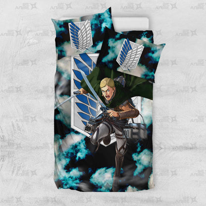 Erwin Smith Bedding Set Custom Attack On Titan