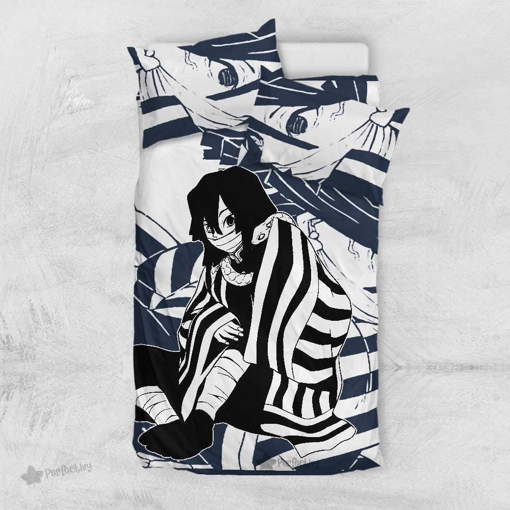 Obanai Iguro Bedding Set Custom Anime