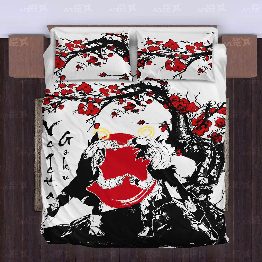 Vegeta x Goku Japanese Edition Bedding Set Anime Room