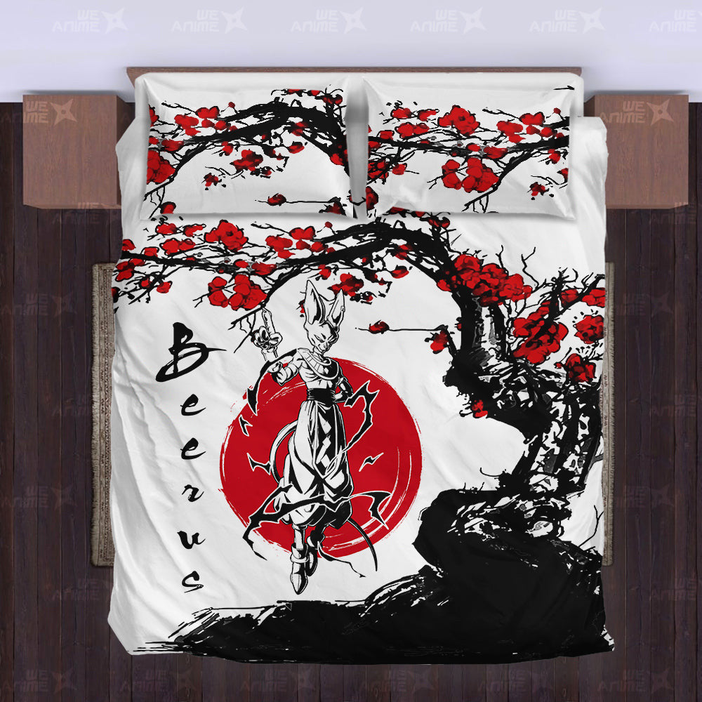 Beerus Bedding Set Custom Japan Style Anime