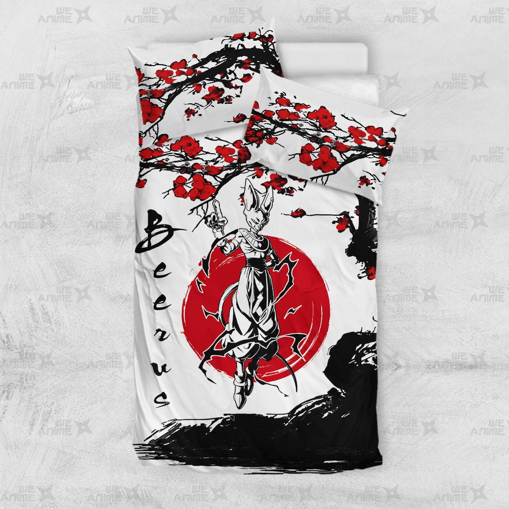 Beerus Bedding Set Custom Japan Style Anime