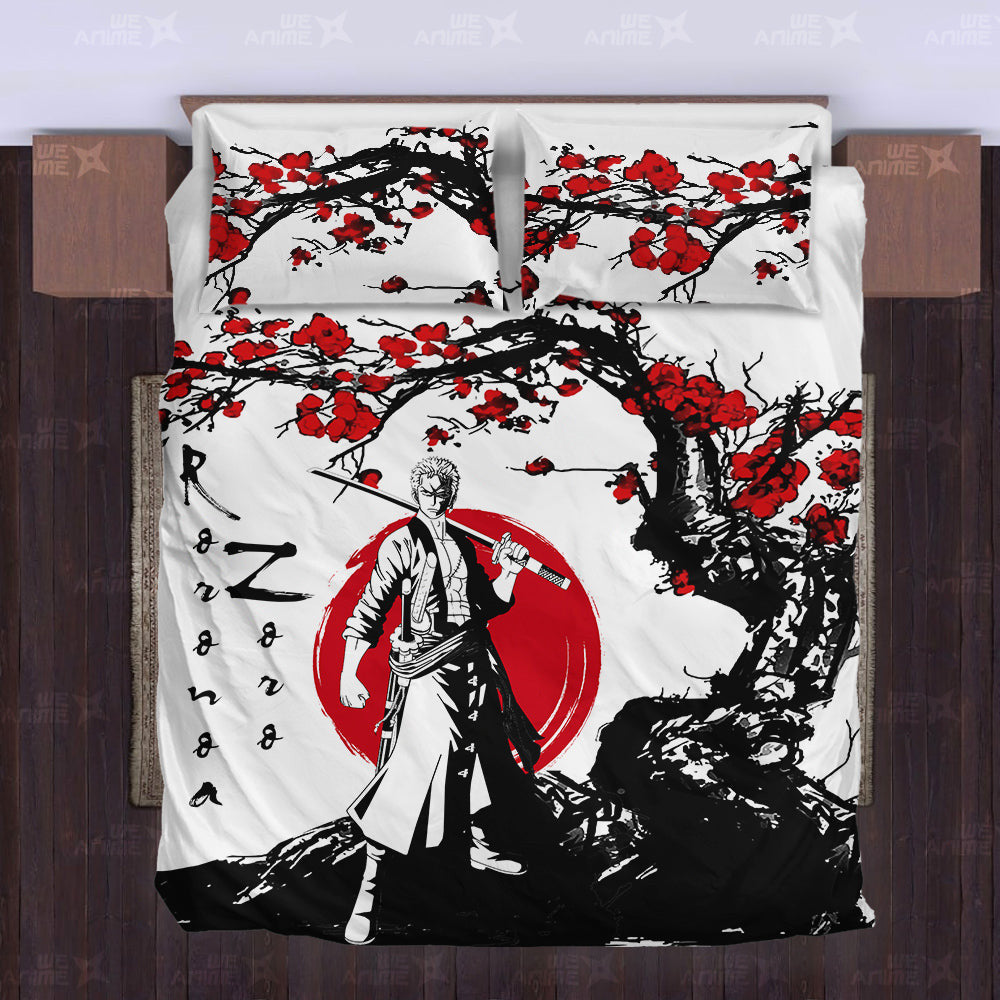 Roronoa Zoro Japanese Edition Bedding Set Anime Room