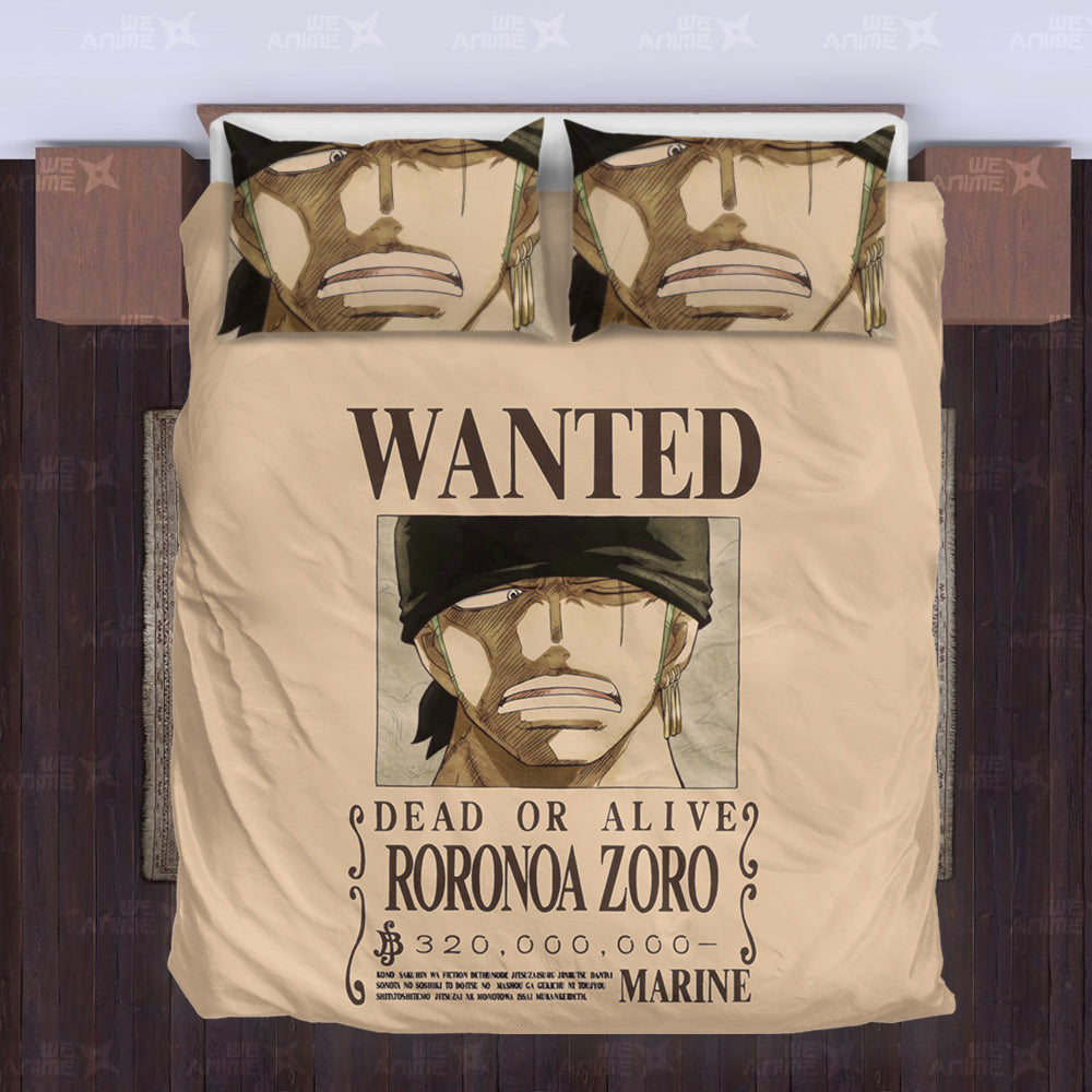 Roronoa Zoro Bedding Set Custom