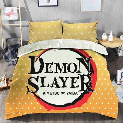 Zenitsu Agatsuma Bedding Set Custom Anime