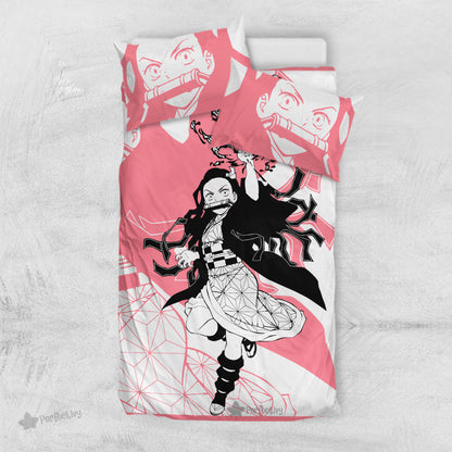 Nezuko Kamado Bedding Set Custom Anime