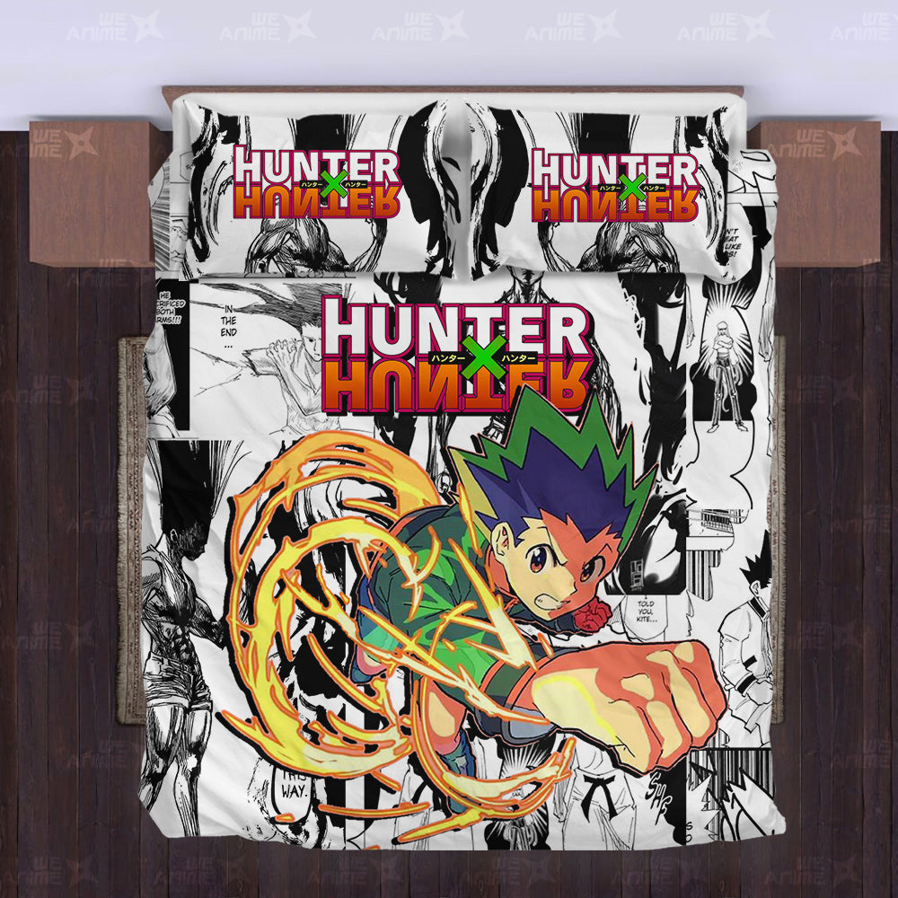 Gon Freecss Bedding Set Custom Anime Mix Manga