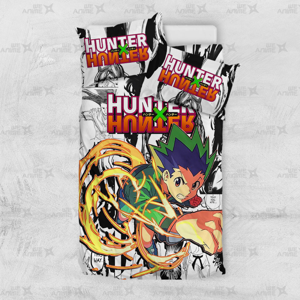 Gon Freecss Bedding Set Custom Anime Mix Manga