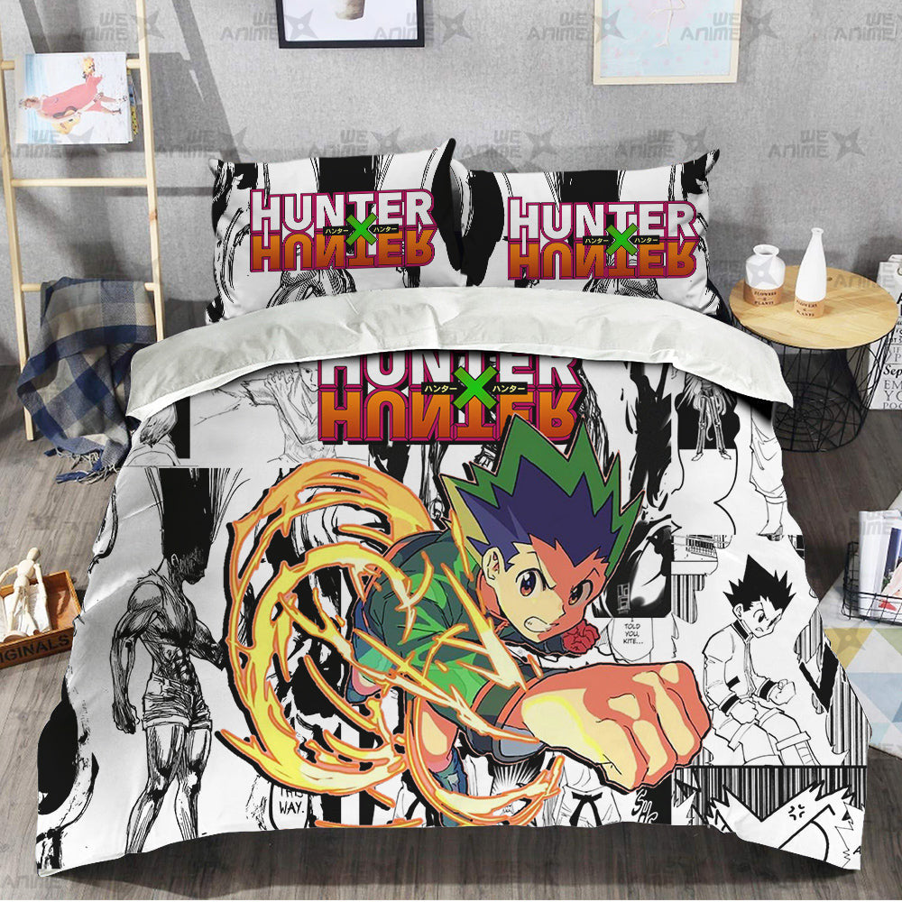 Gon Freecss Bedding Set Custom Anime Mix Manga