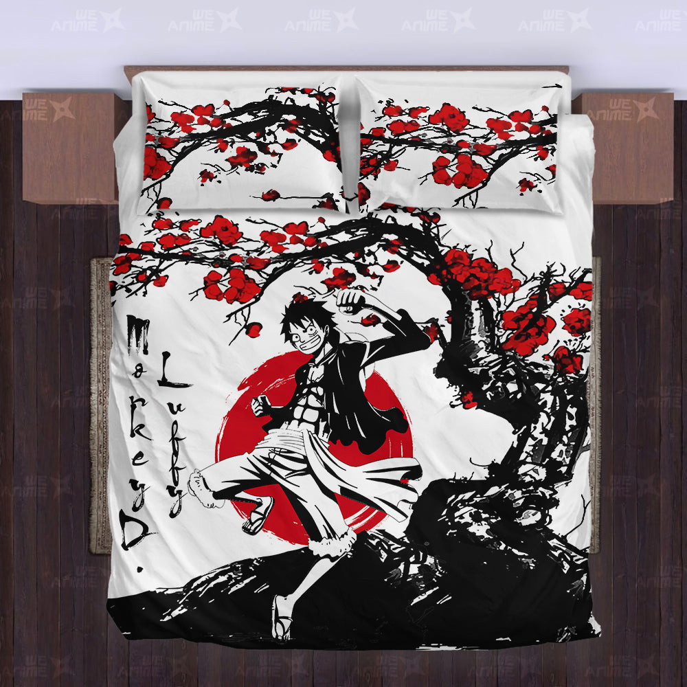 Monkey D. Luffy Japanese Edition Bedding Set Anime Room
