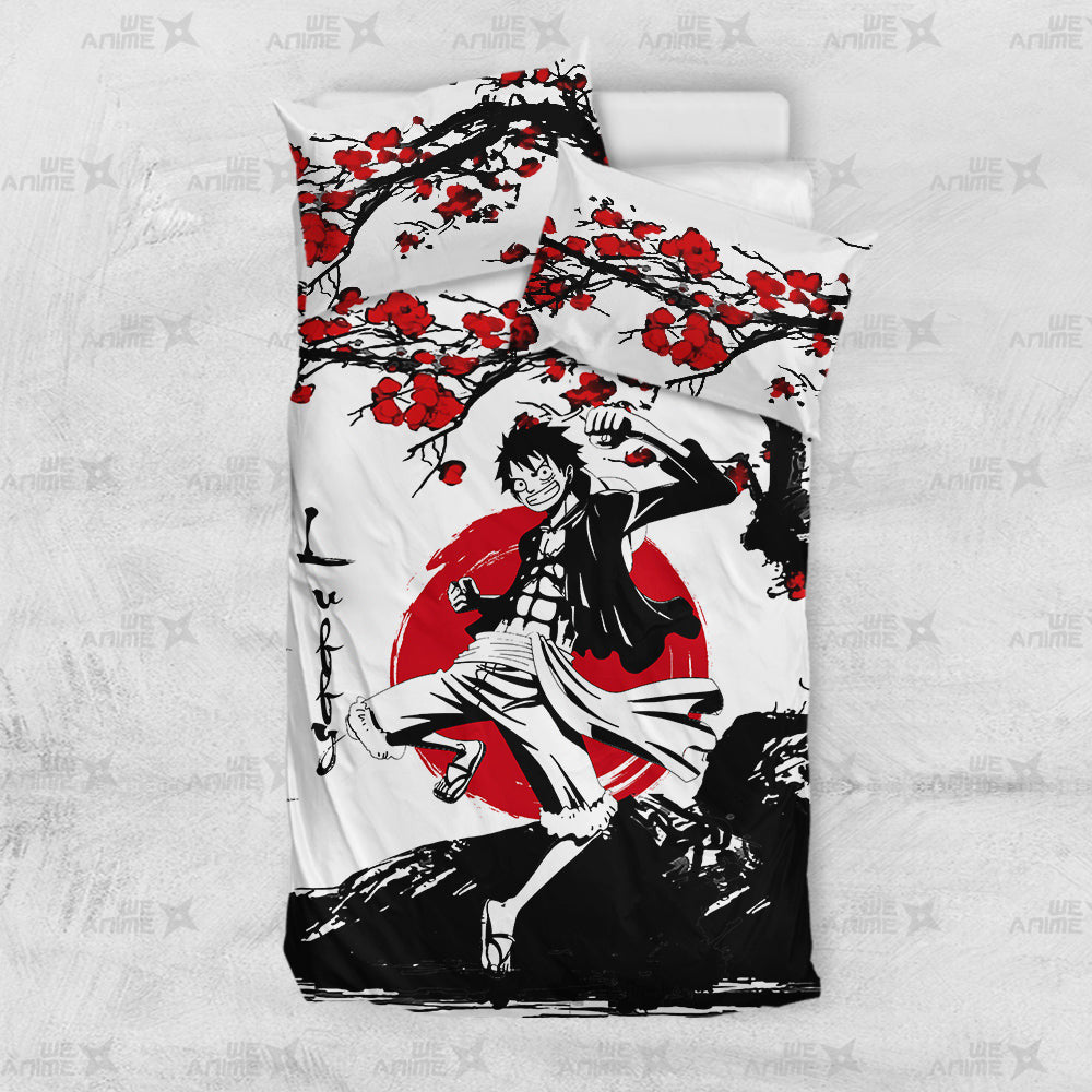 Monkey D. Luffy Japanese Edition Bedding Set Anime Room