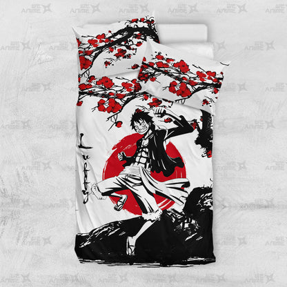 Monkey D. Luffy Japanese Edition Bedding Set Anime Room