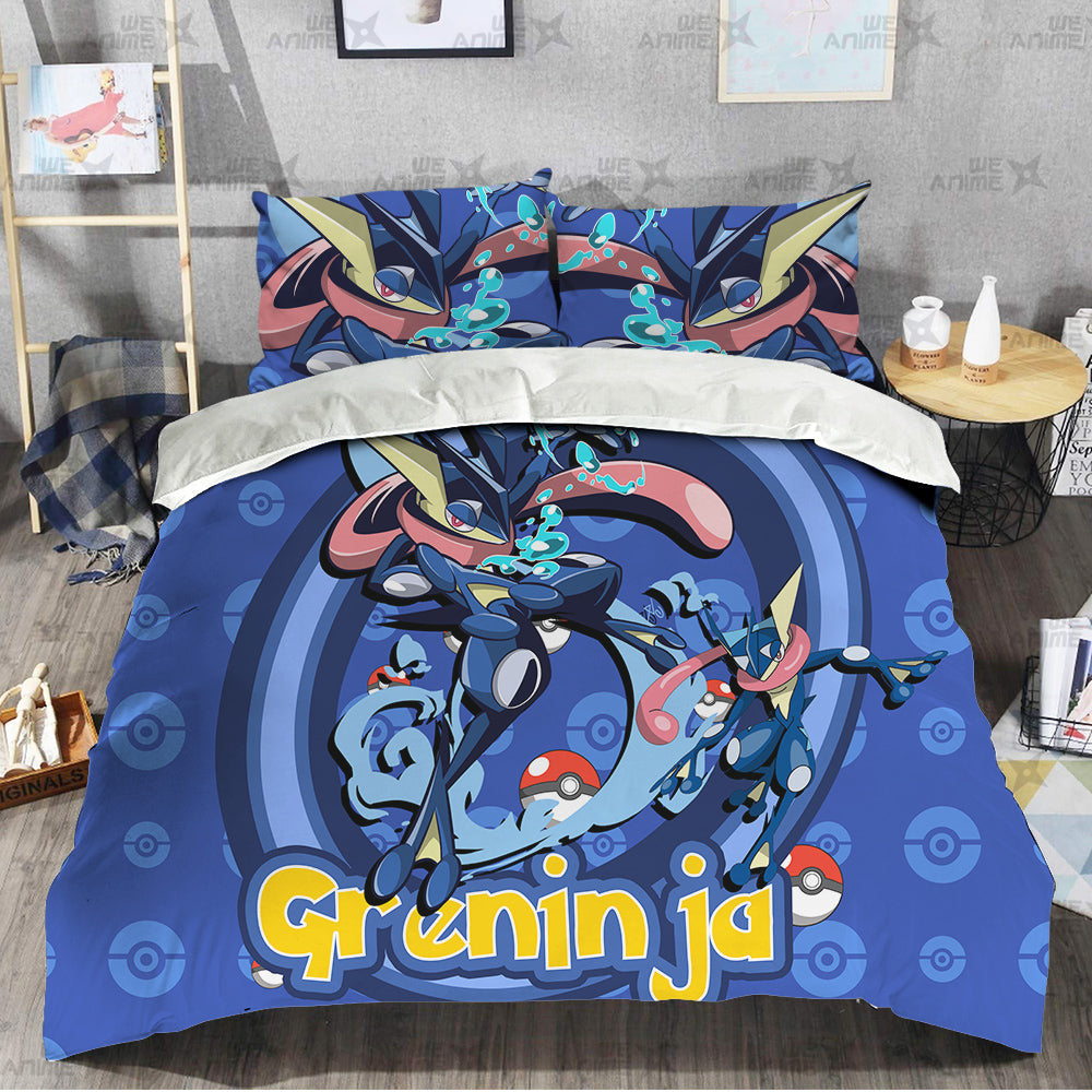 Greninja Bedding Set Custom