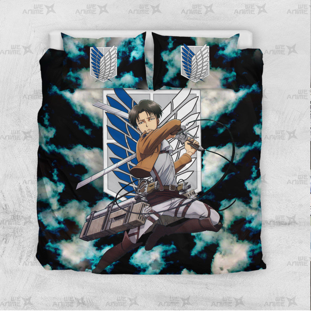 Levi Ackerman Bedding Set Custom Attack On Titan