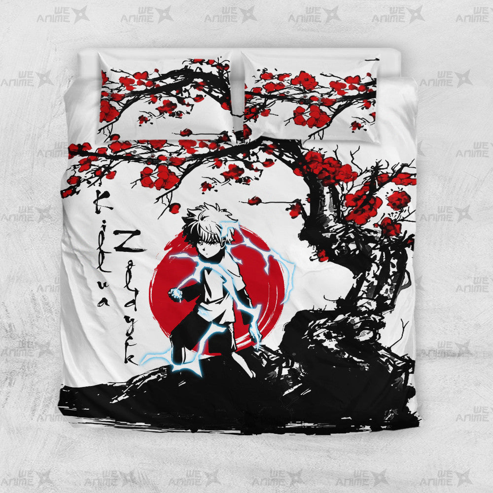 Killua Zoldyck Japanese Edition Bedding Set Anime Room