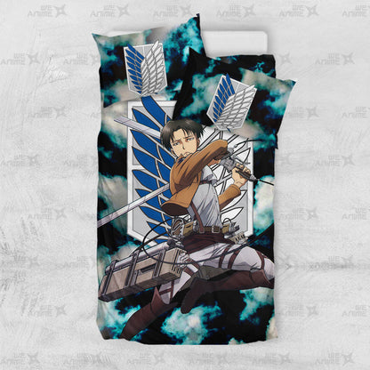 Levi Ackerman Bedding Set Custom Attack On Titan