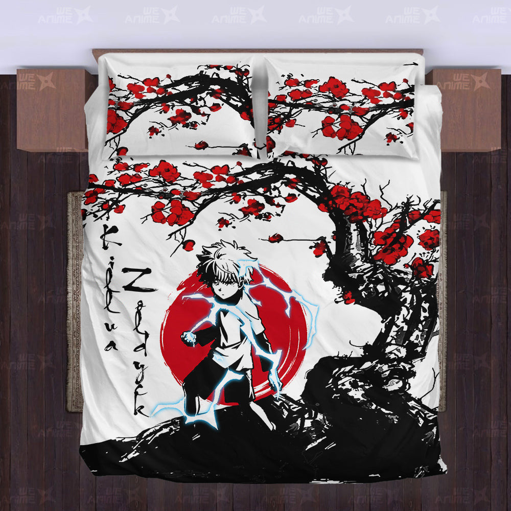 Killua Zoldyck Japanese Edition Bedding Set Anime Room