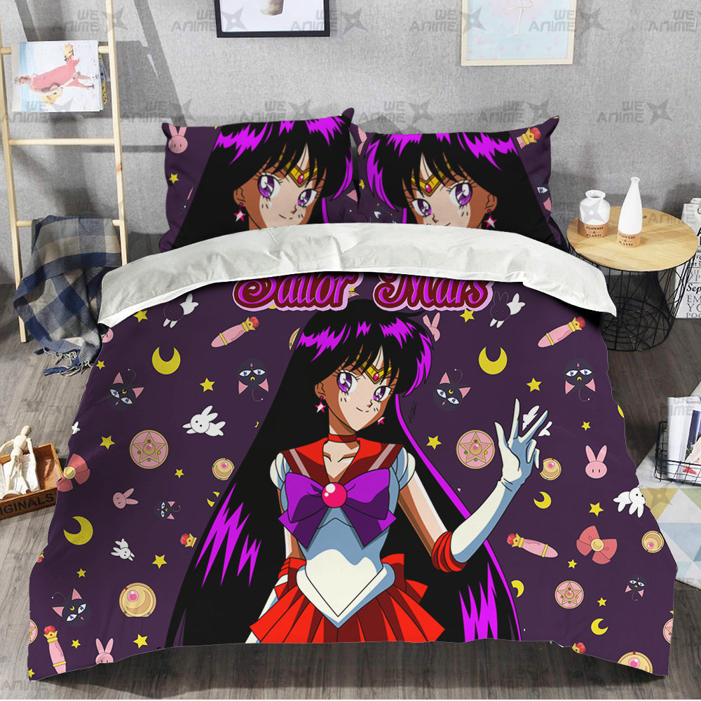 Sailor Mars Cute Version Bedding Set Custom Sailor Moon