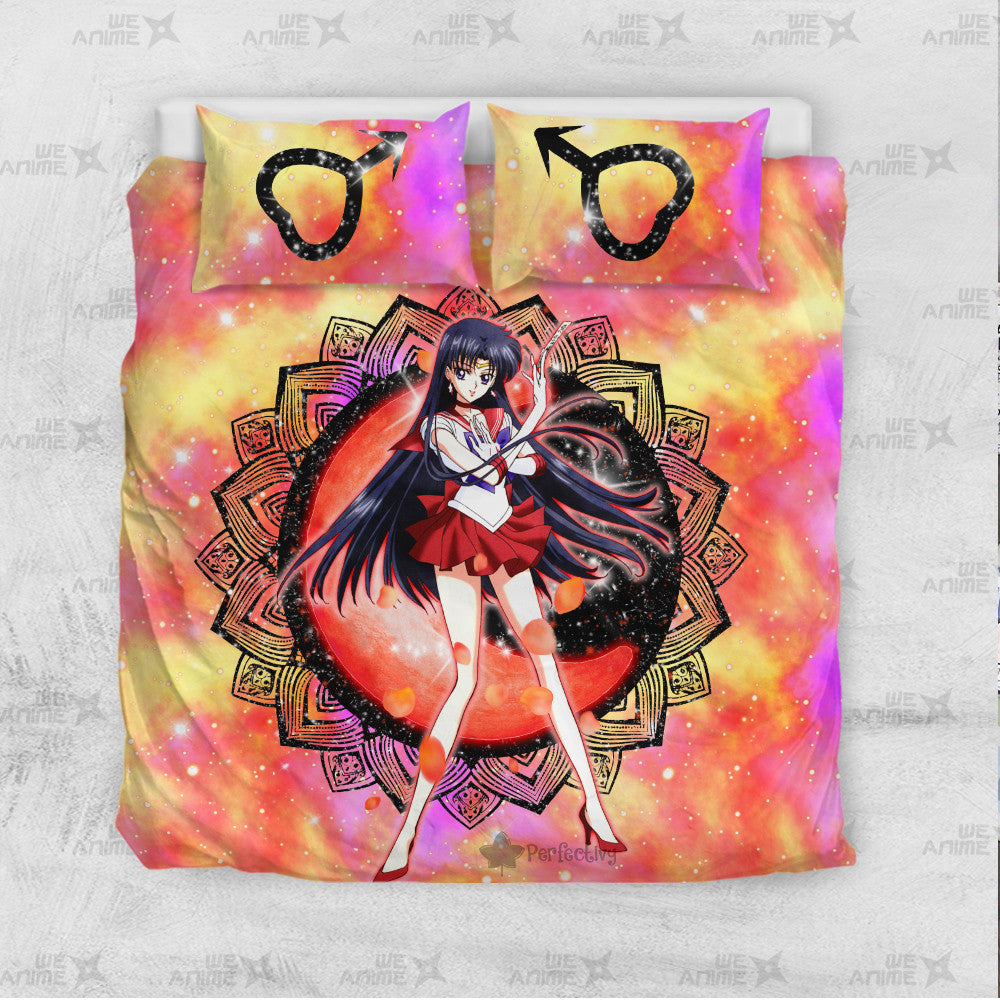 Sailor Mars Bedding Set Custom Sailor Moon
