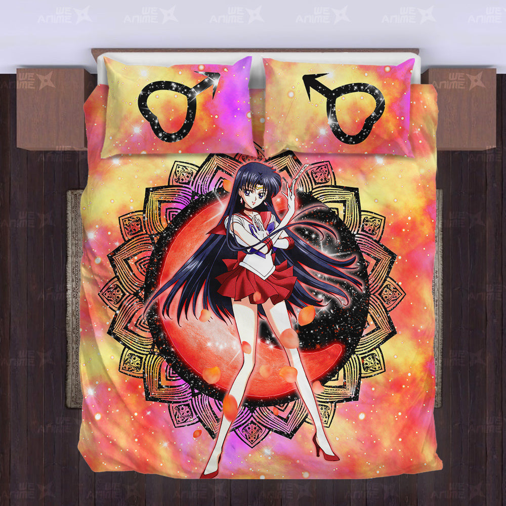 Sailor Mars Bedding Set Custom Sailor Moon