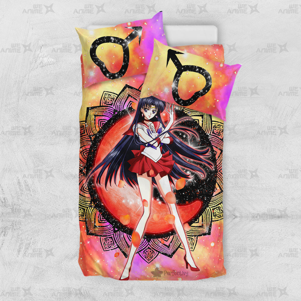 Sailor Mars Bedding Set Custom Sailor Moon