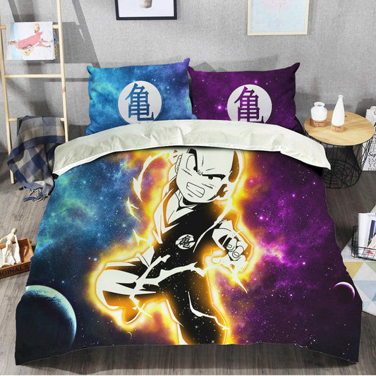 Krillin Bedding Set Custom Galaxy Anime Room Decor