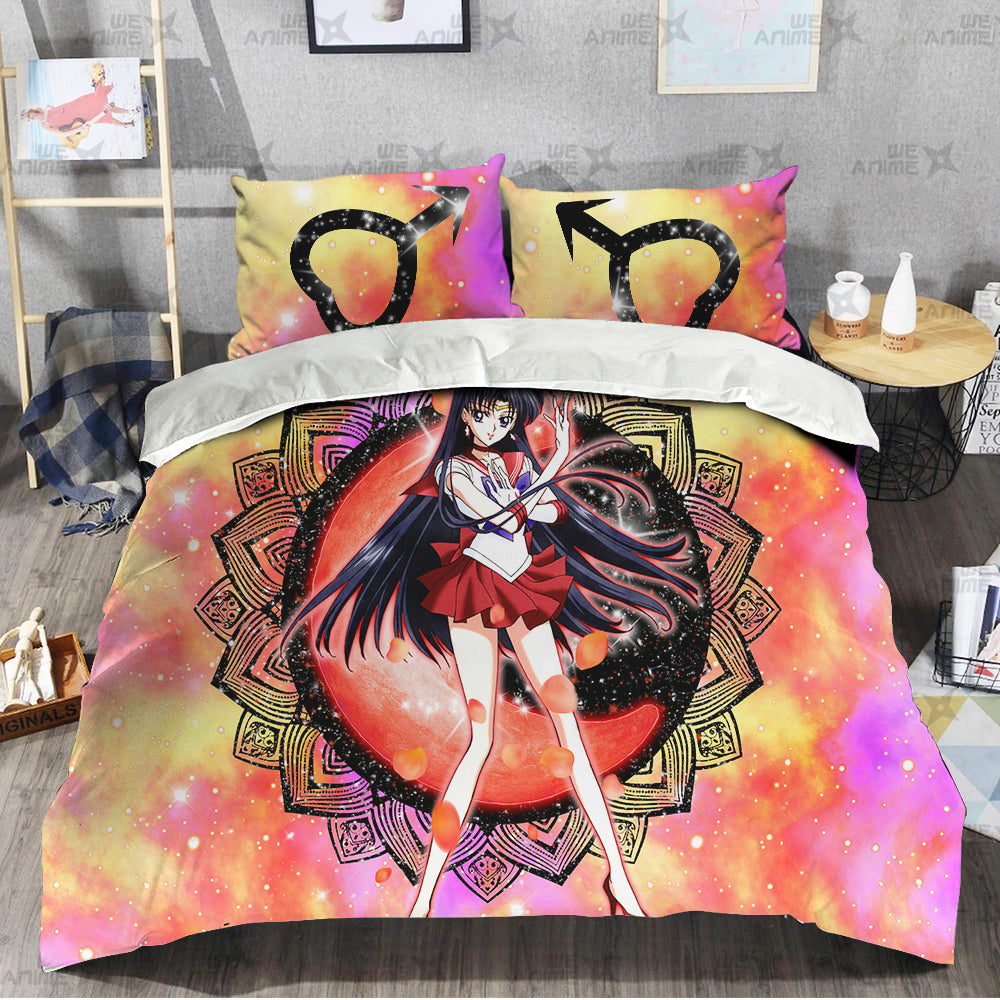 Sailor Mars Bedding Set Custom Sailor Moon