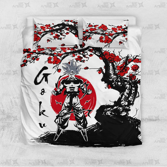 Goku Ultra Instinct Bedding Set Japanese Style