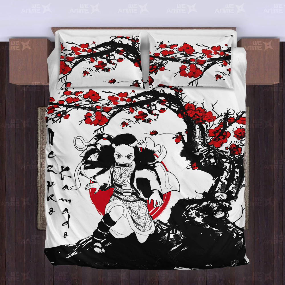 Nezuko Kamado Japanese Edition Bedding Set Anime Room